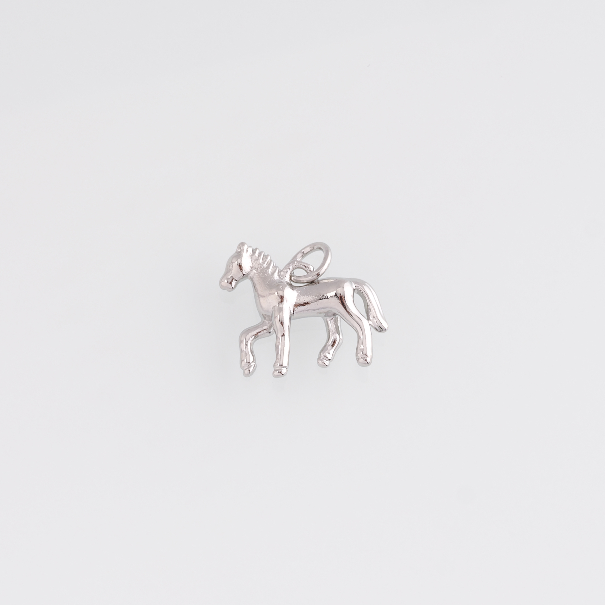 18K Gold Filled Horse Pendant,Dainty Horse Charm Earrings Necklace for DIY Jewelry Making Supply