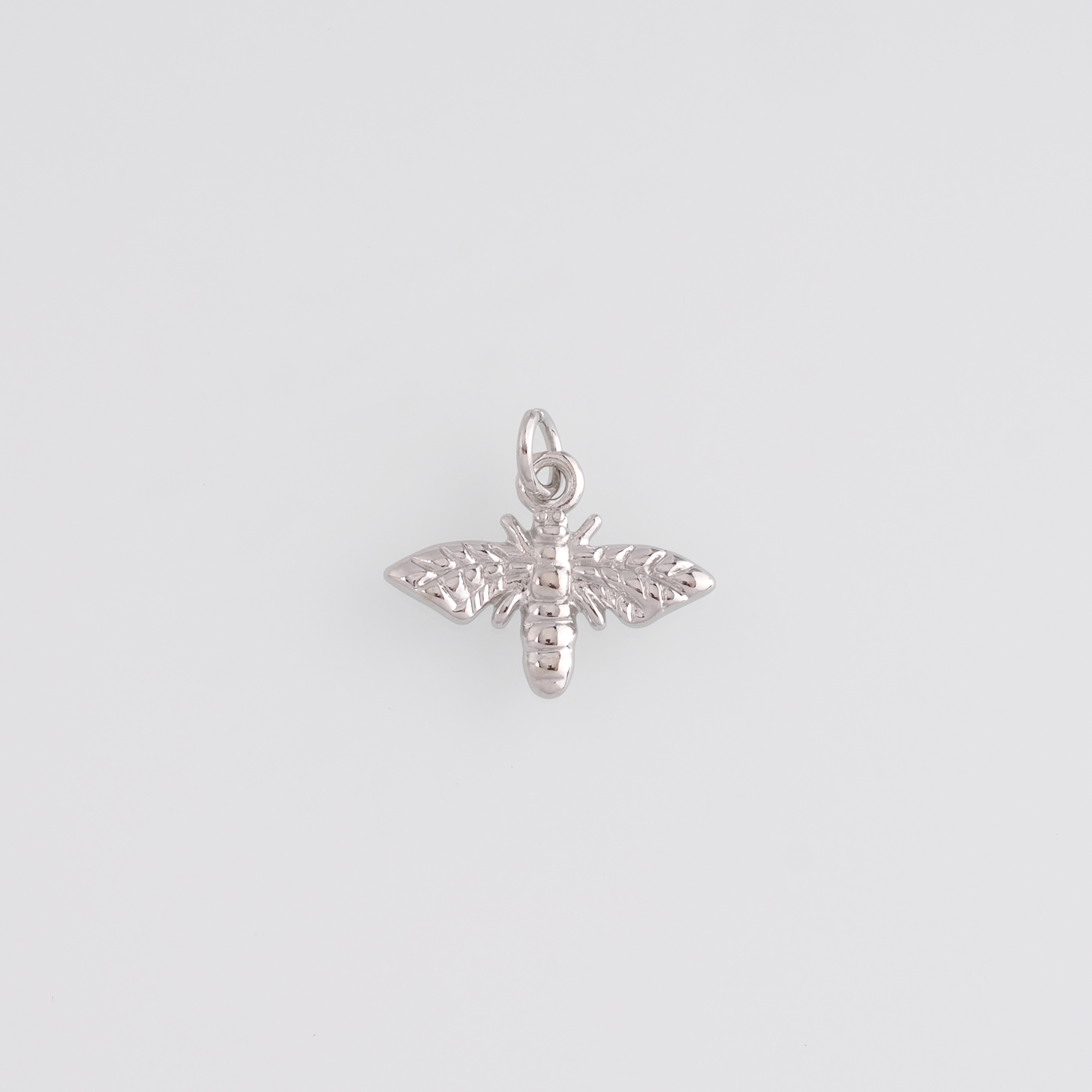 18K Gold Filled Bee Pendant,Dainty Bee Charm Earrings Necklace for DIY Jewelry Making Supply