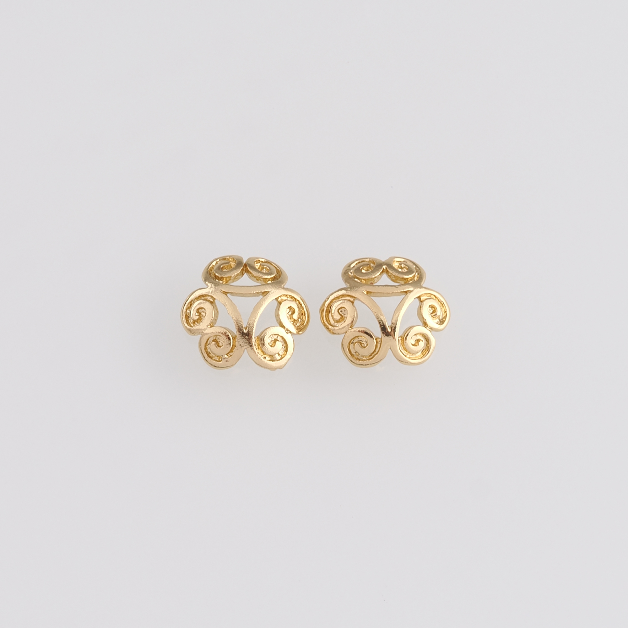 20Pcs 18K Gold Filled Bead Caps,Flower Bead Caps for Bracelet Jewelry Necklace Making Supply