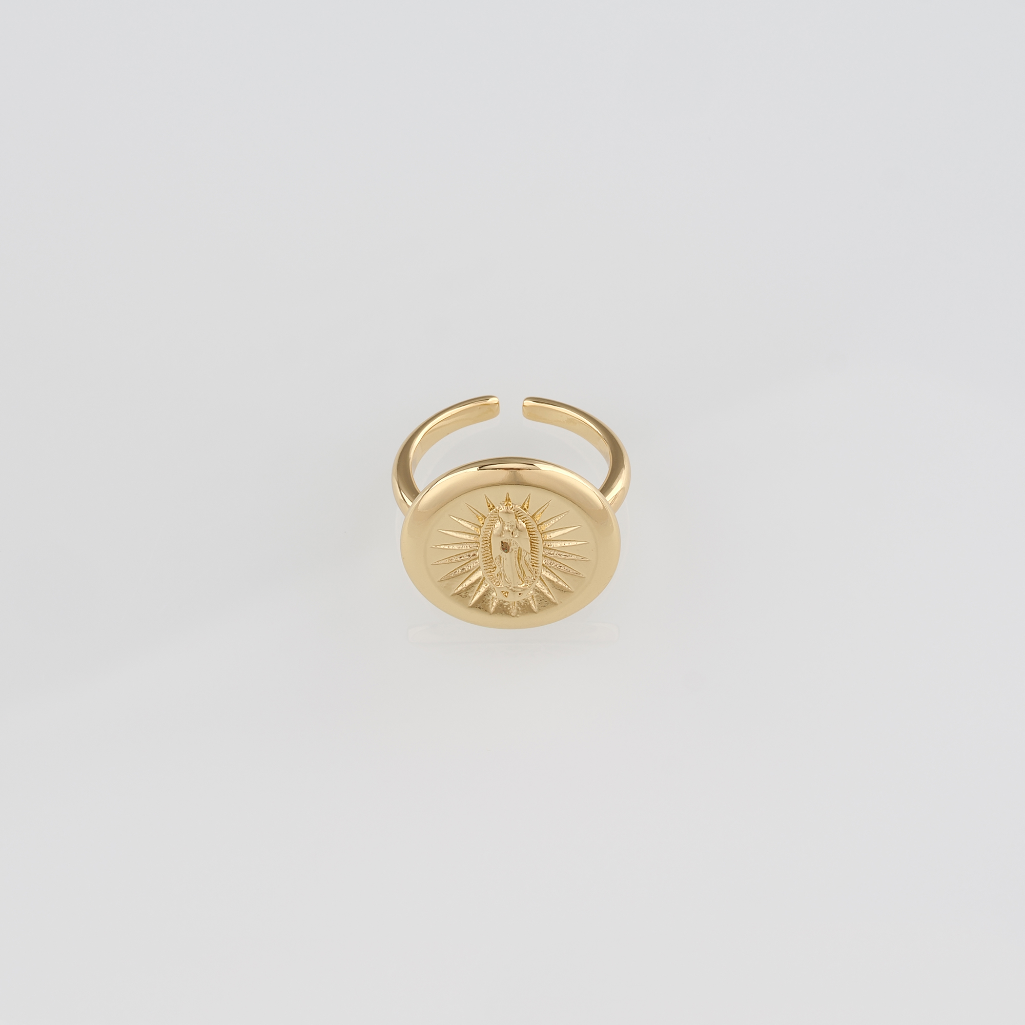 18K Gold Filled Virgin Mary Rings,Maria Rings,Religious Ring,Adjustable Ring,Dainty Ring,Open Ring