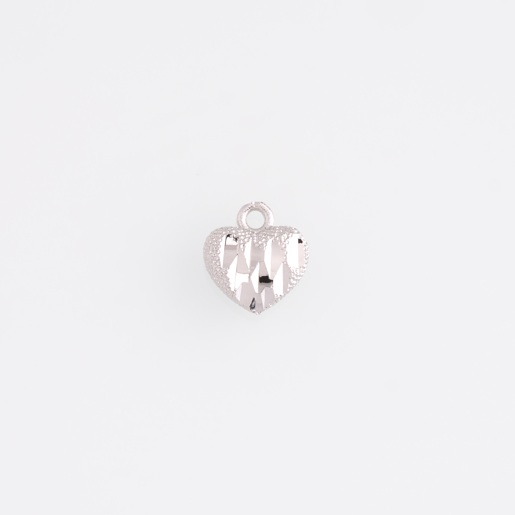 18K Gold Filled Heart Pendant,Heart Charm Earrings Necklace for DIY Jewelry Making Supply