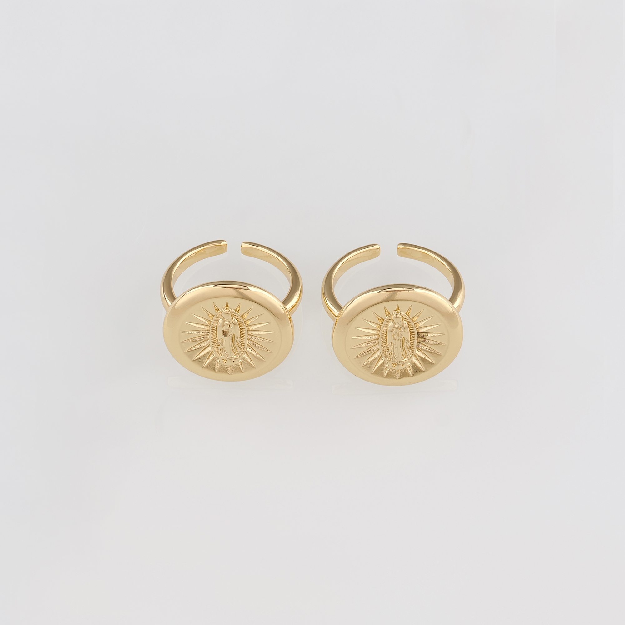 18K Gold Filled Virgin Mary Rings,Maria Rings,Religious Ring,Adjustable Ring,Dainty Ring,Open Ring