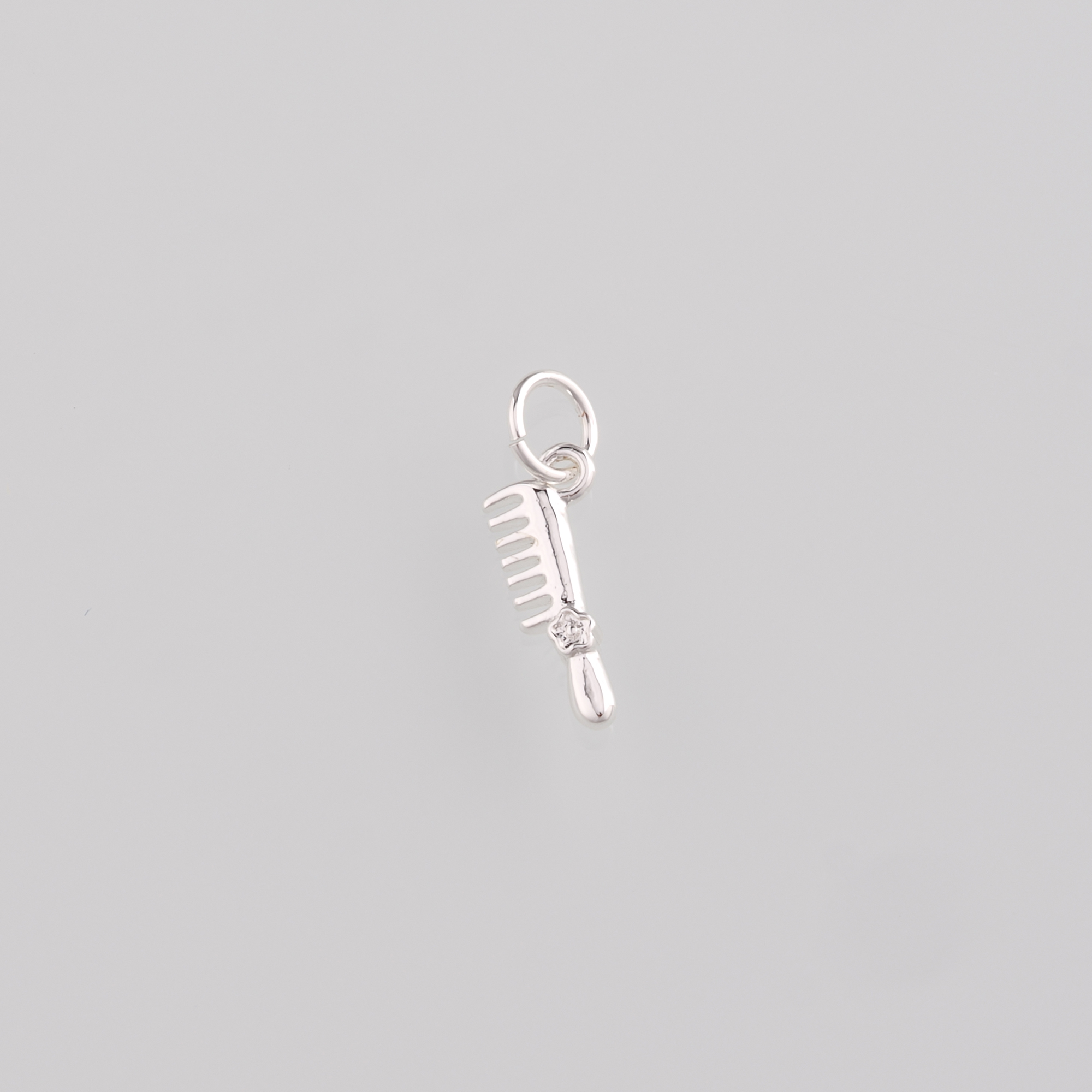 18K Gold Filled Comb Pendant,Hairstylist Charm,Comb Earrings Necklace for DIY Jewelry Making Supply