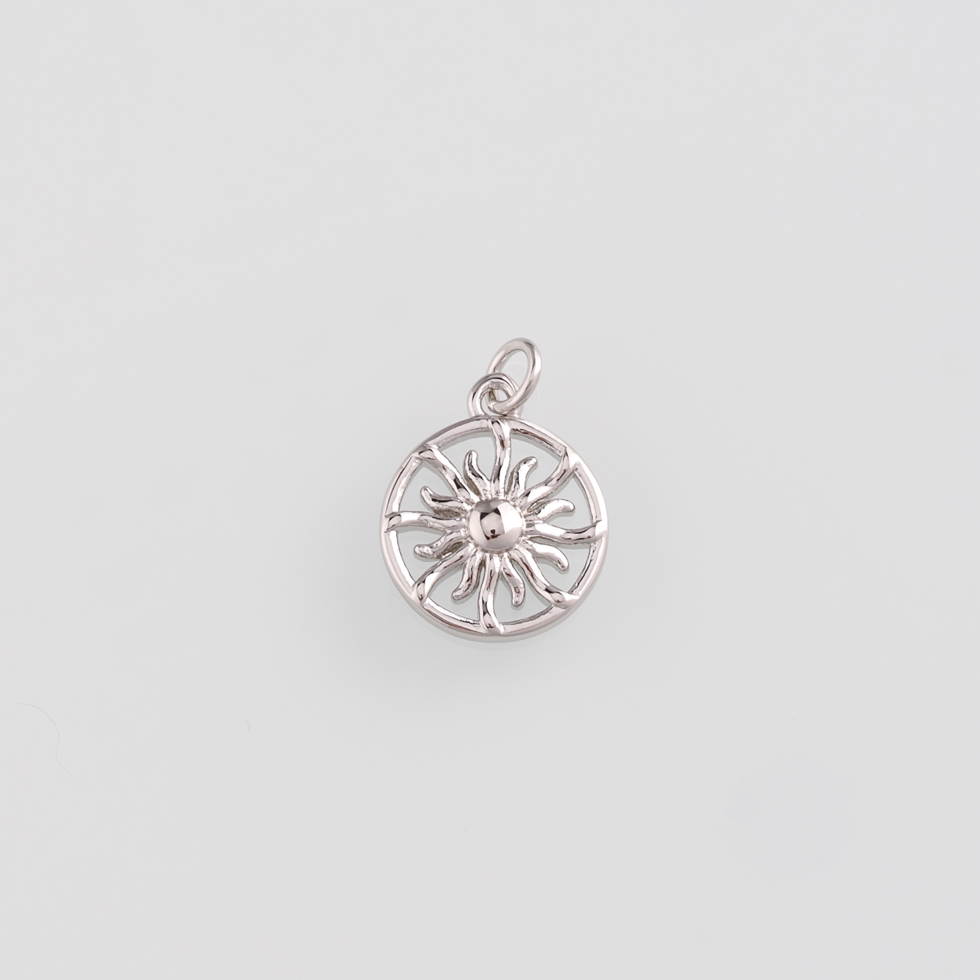 18K Gold Filled Sun Pendant,Celestial Sun Charm Earrings Necklace for DIY Jewelry Making Supply