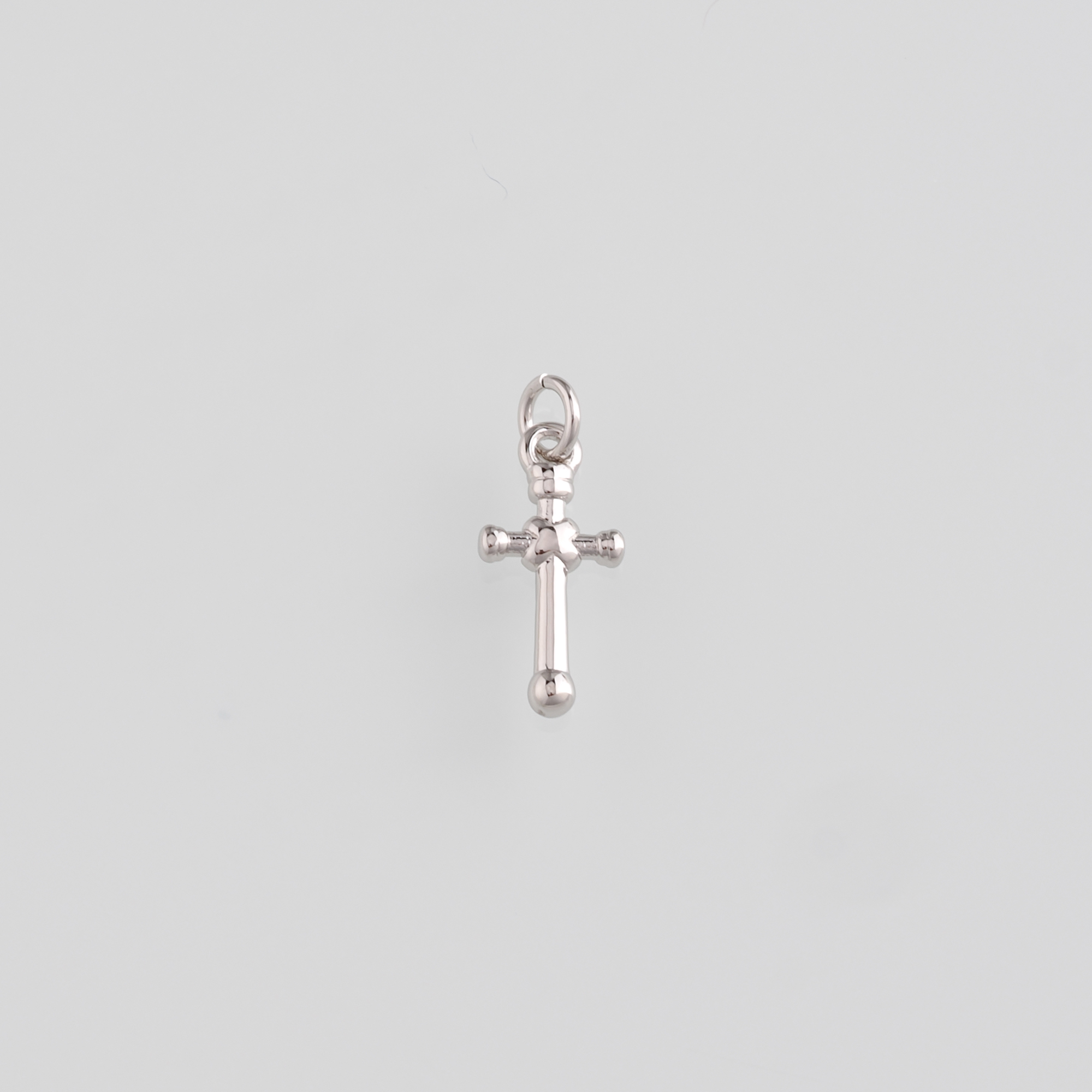 18K Gold Filled Cross Pendant,Religious Charm Earrings Necklace for DIY Jewelry Making Supply