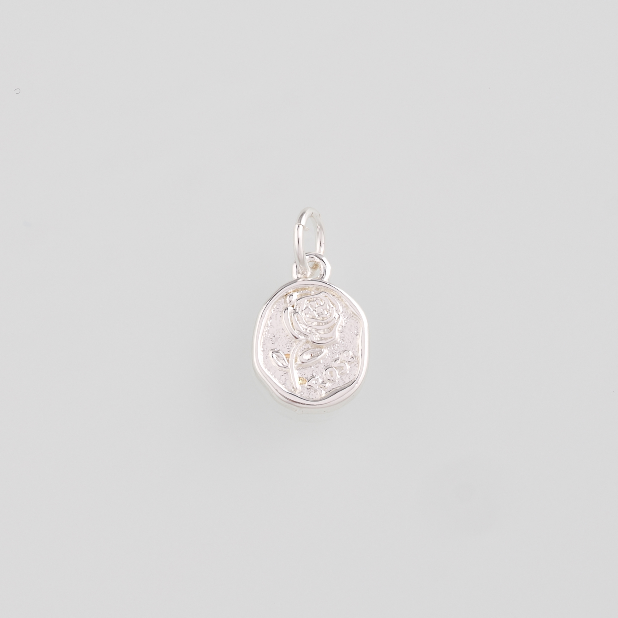 18K Gold Filled Rose Pendant,Rose Charm Earrings Necklace for DIY Jewelry Making Supply