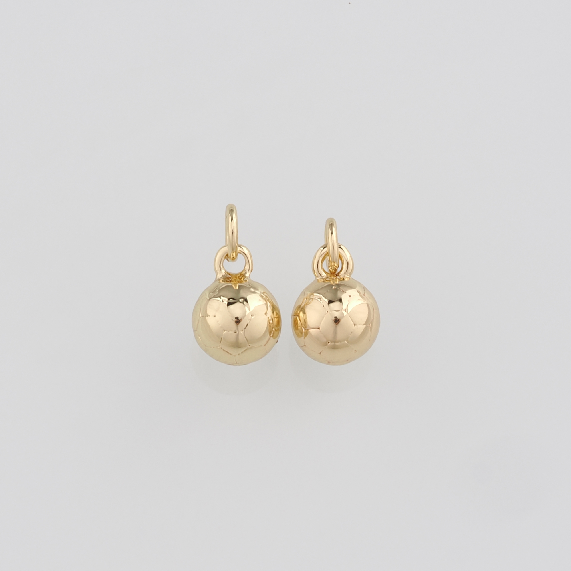 18K Gold Filled Football Pendant,Football Charm Earrings Necklace for DIY Jewelry Making Supply