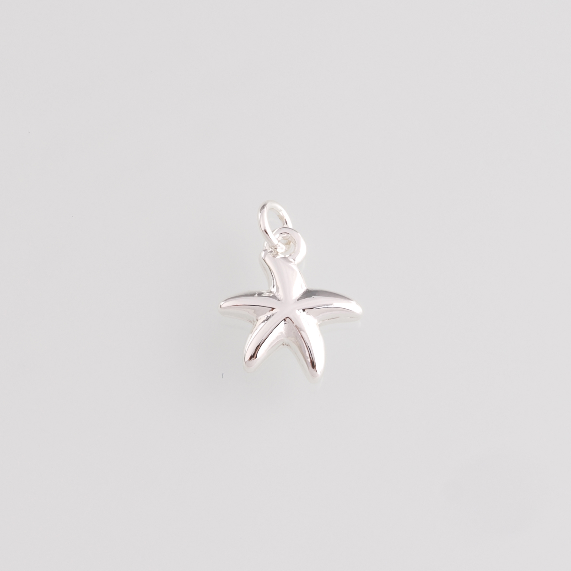 18K Gold Filled Starfish Pendant,Ocean Starfish Charm Earrings Necklace for DIY Jewelry Making Supply