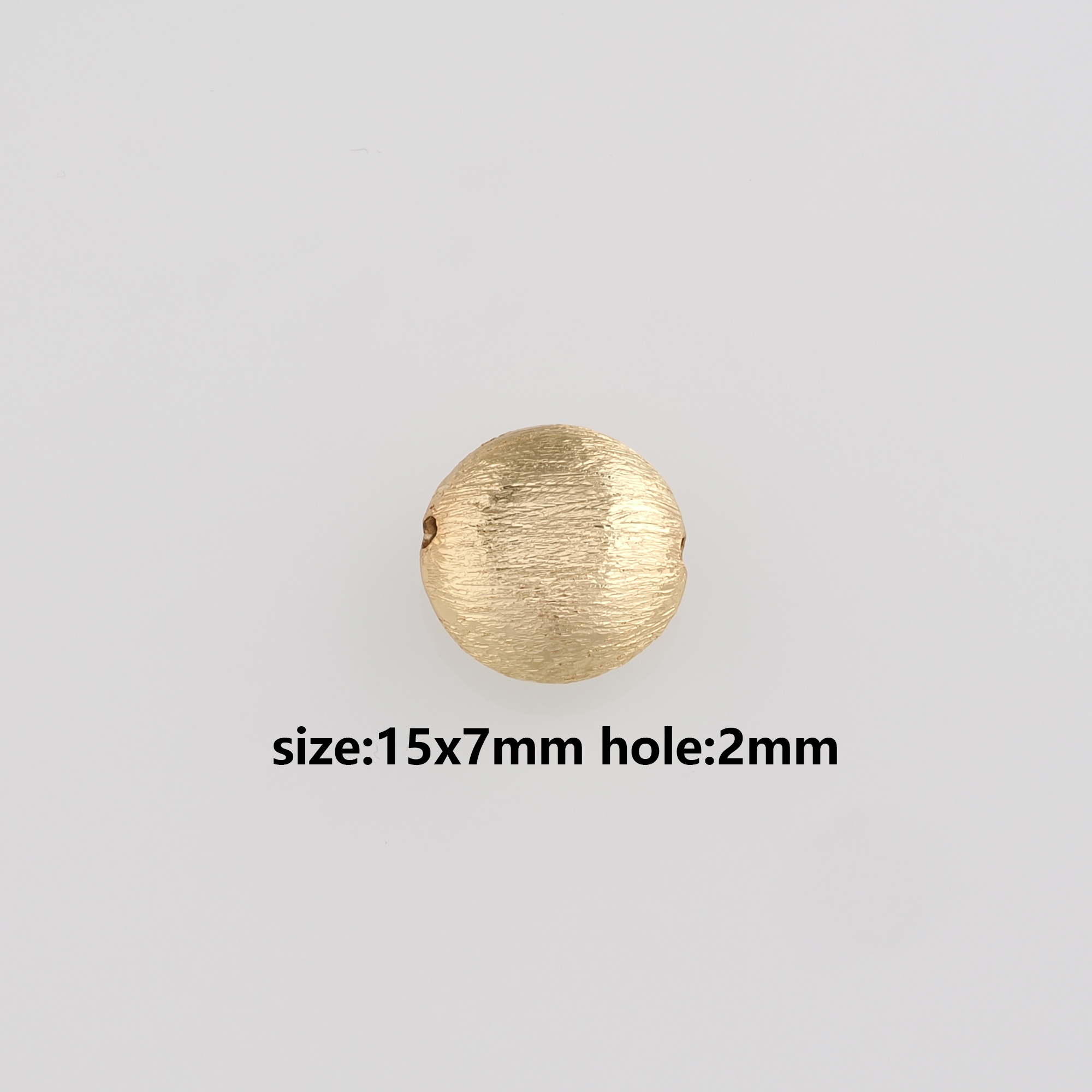 18K Gold Filled Round Flat Spacer Beads,Dainty Round Spacer Beads,DIY Jewelry Making Supply