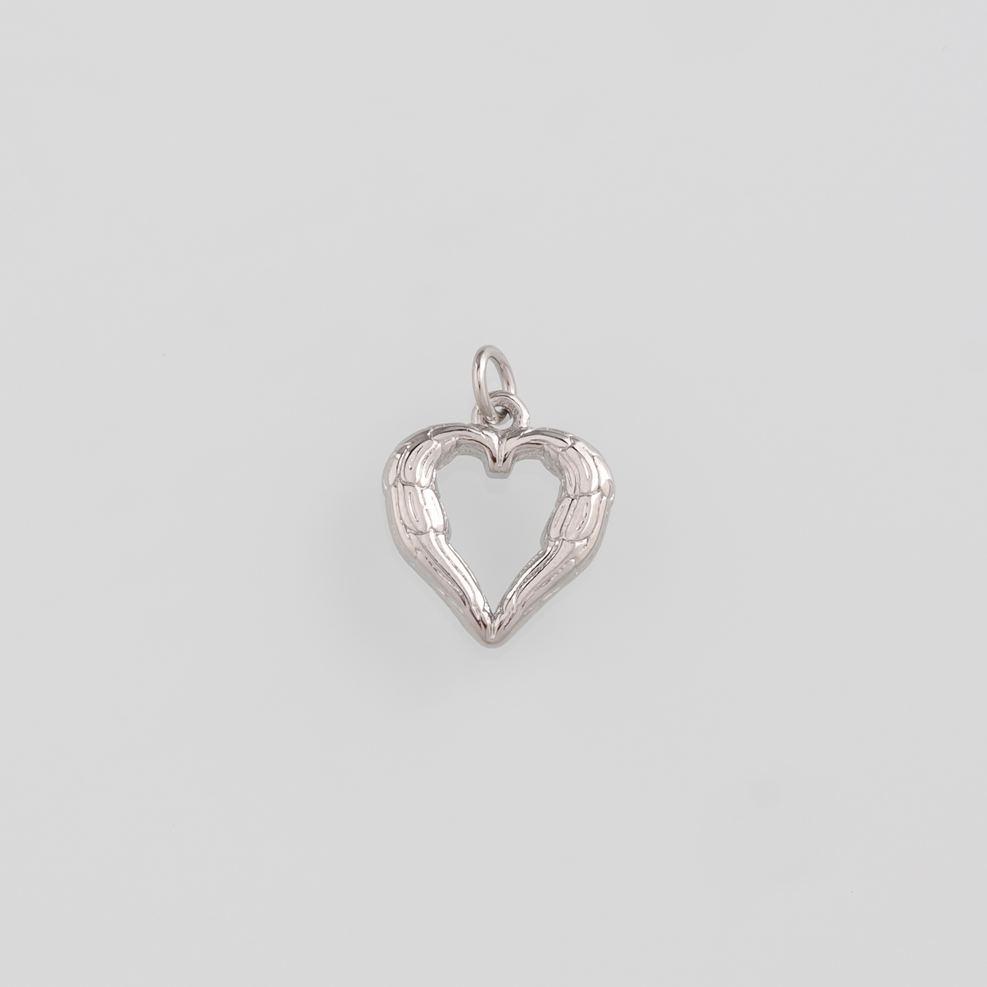 18K Gold Filled Heart Pendant,Dainty Heart Charm Earrings Necklace for DIY Jewelry Making Supply