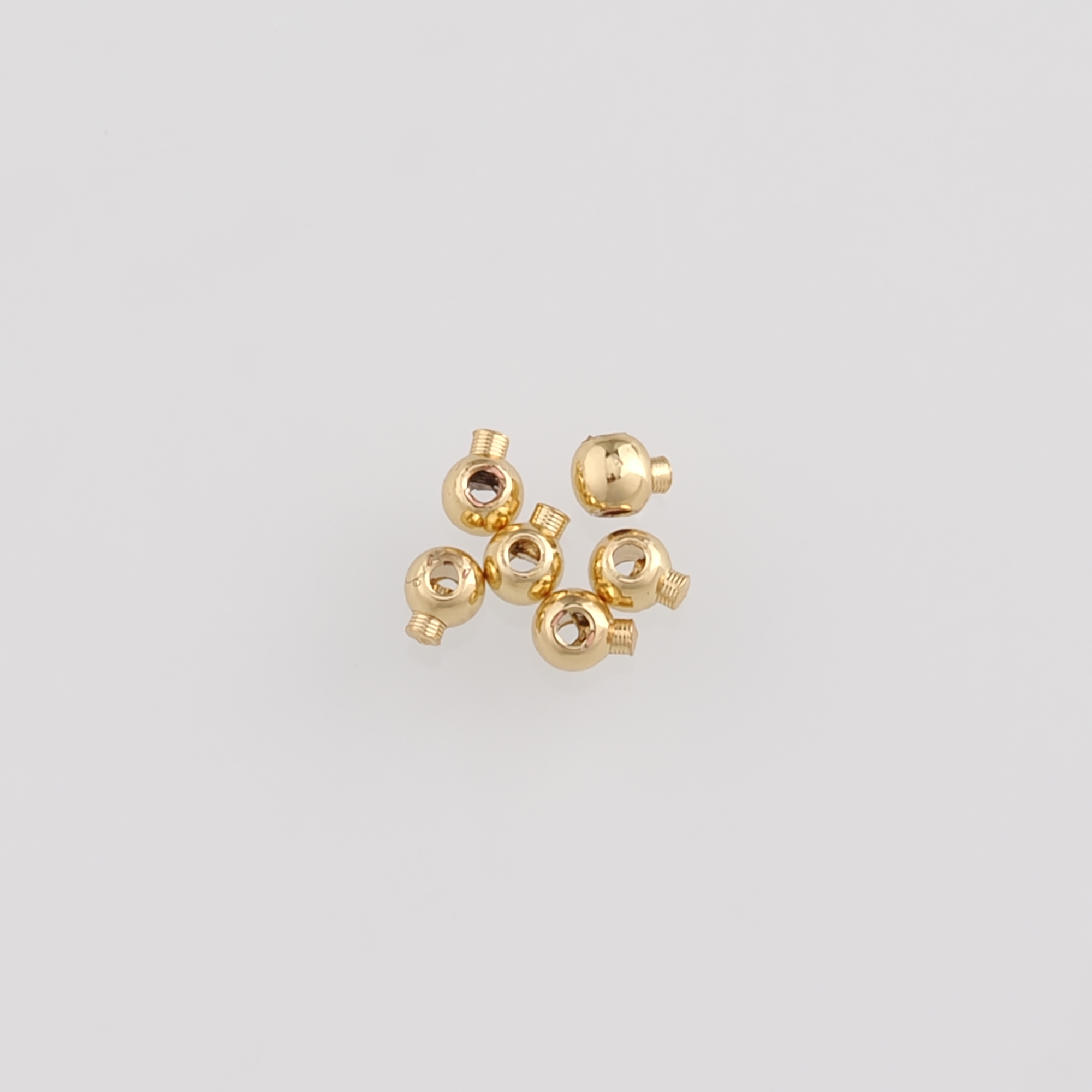 10Pcs 18K Gold Filled Positioning Beads,Position Clasp,DIY Jewelry Making Supply