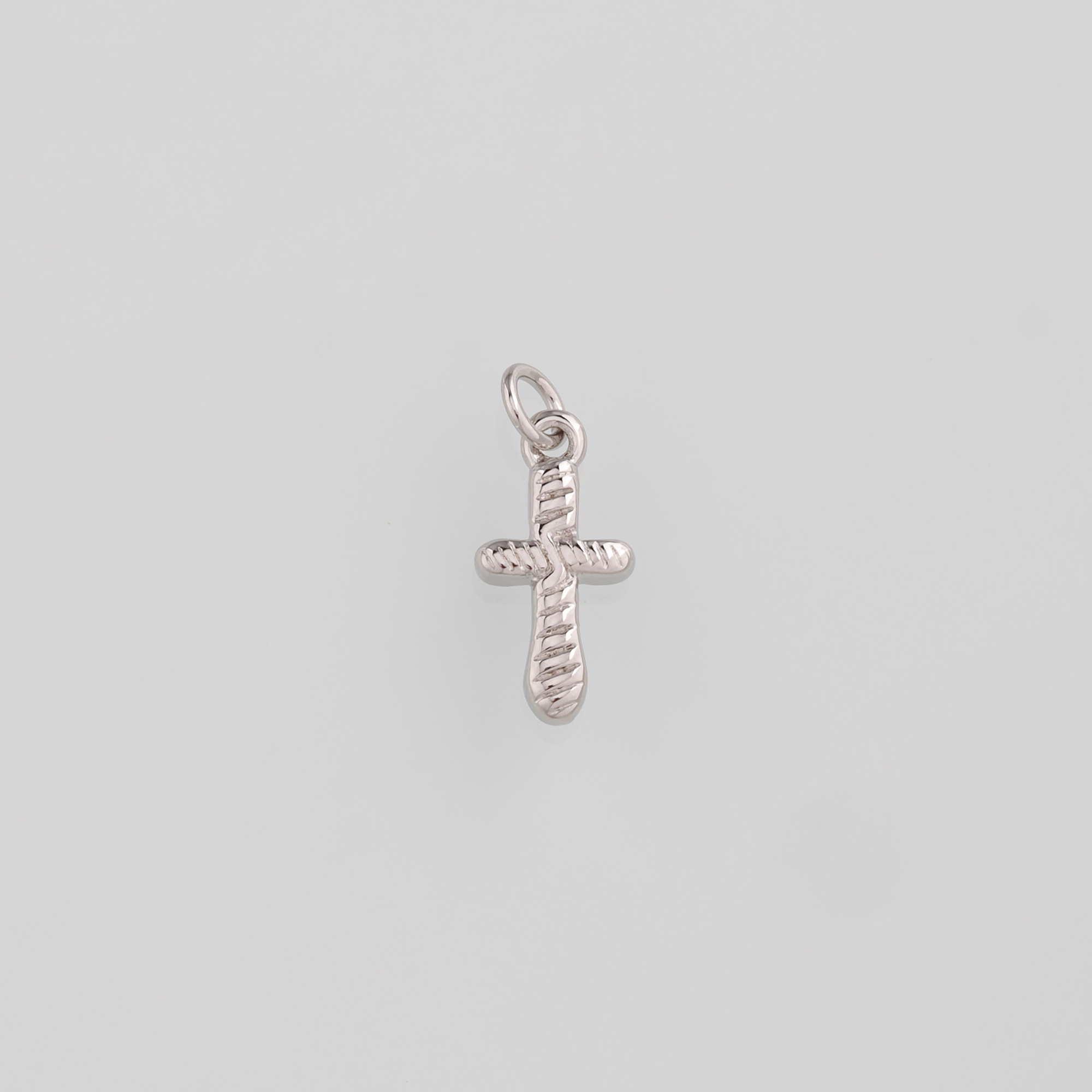 18K Gold Filled Cross Pendant,Religious Charm Earrings Necklace for DIY Jewelry Making Supply