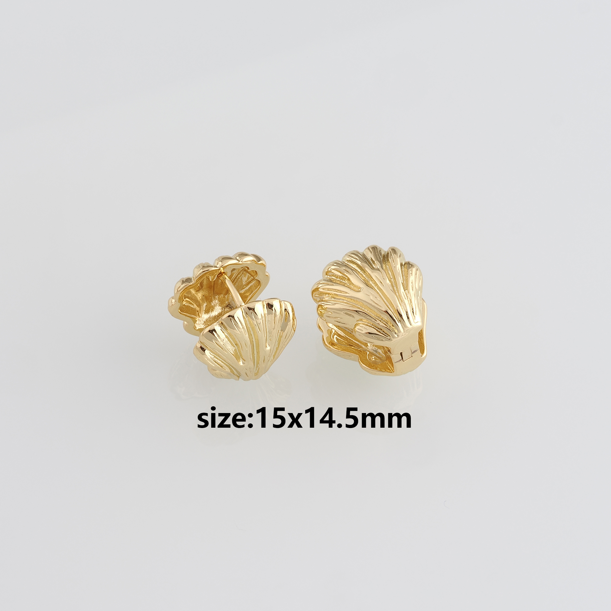 18K Gold Filled Shell Hoops Earrings,Dainty Hoops,Gold Huggies Hoop Earrings,Minimalist Earrings