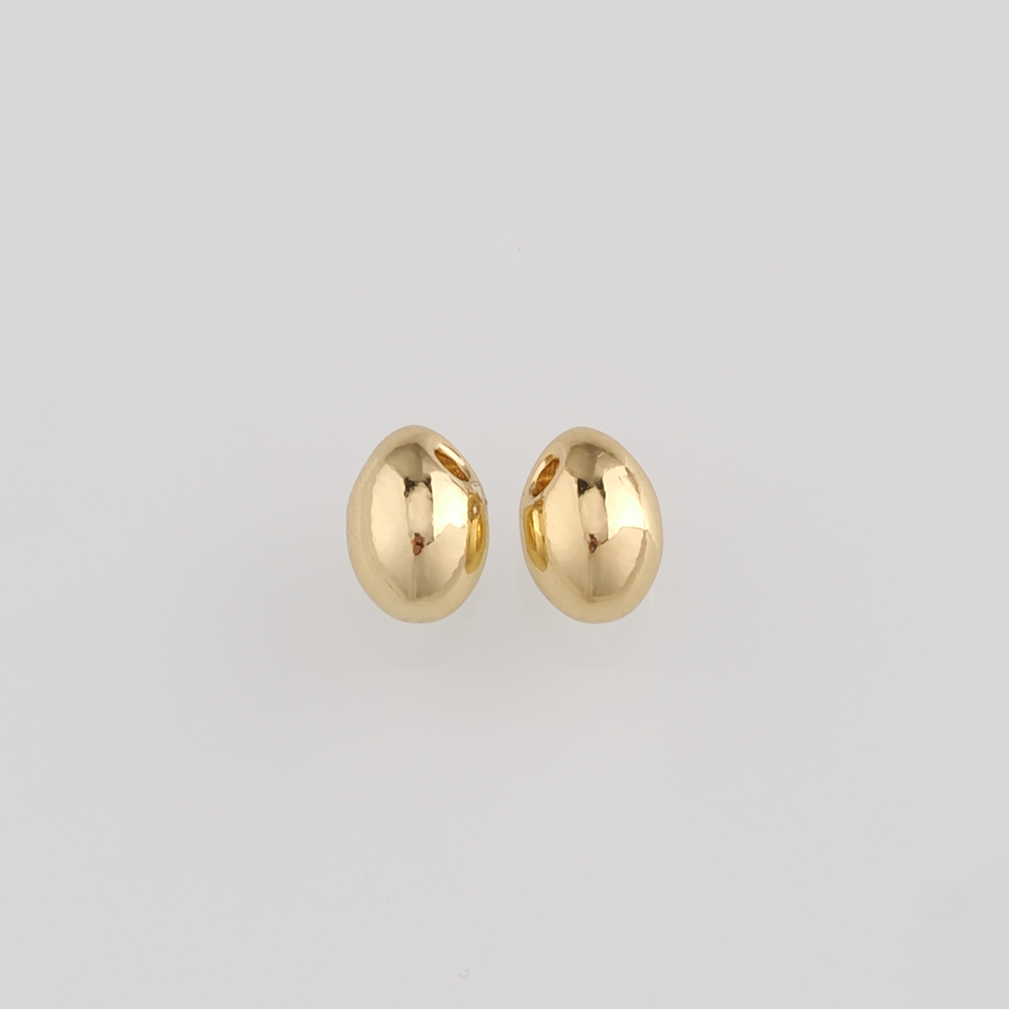 10Pcs 18K Gold Filled Oval Beads,Oval Spacer Beads,DIY Jewelry Making Supply