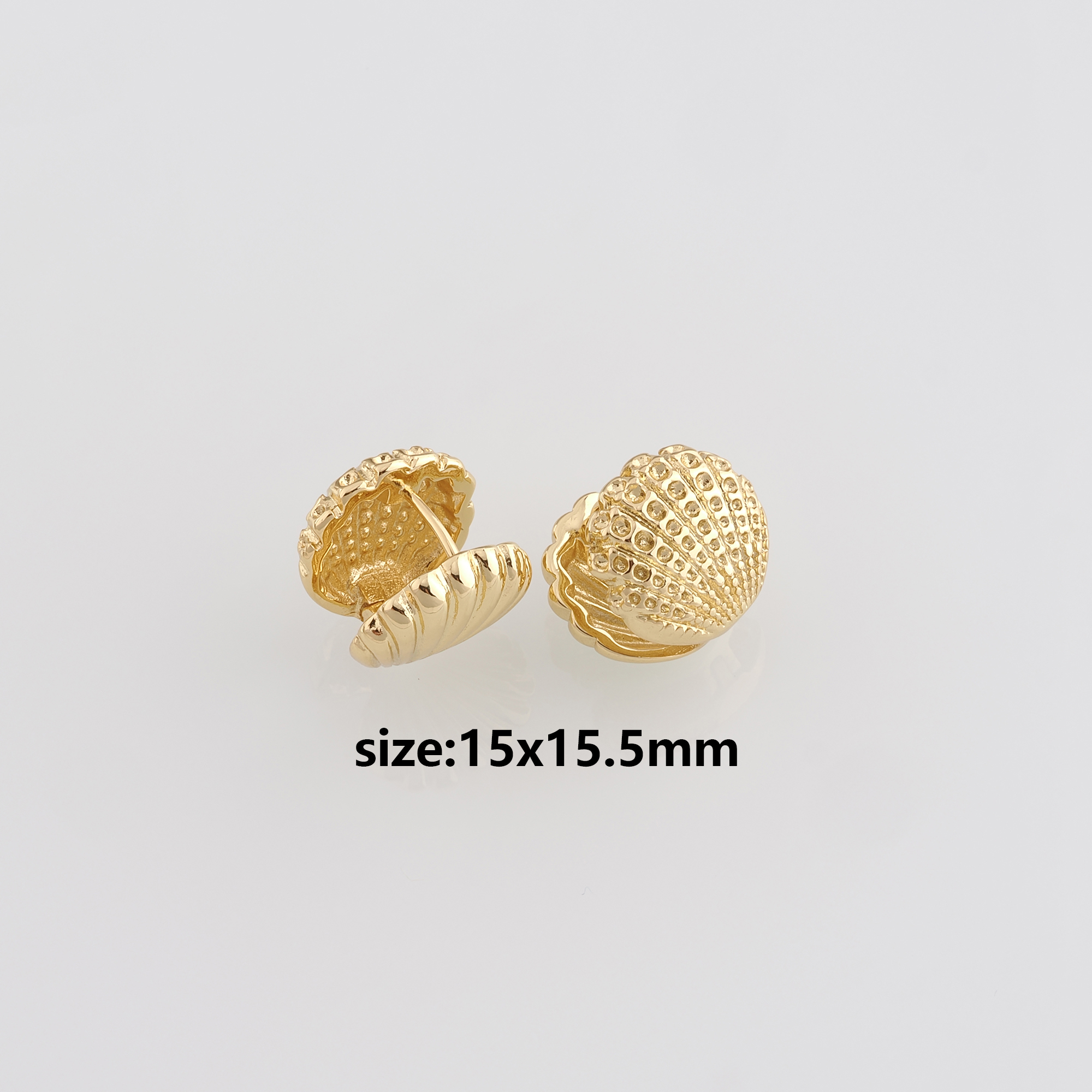 18K Gold Filled Shell Hoops Earrings,Dainty Hoops,Gold Huggies Hoop Earrings,Minimalist Earrings