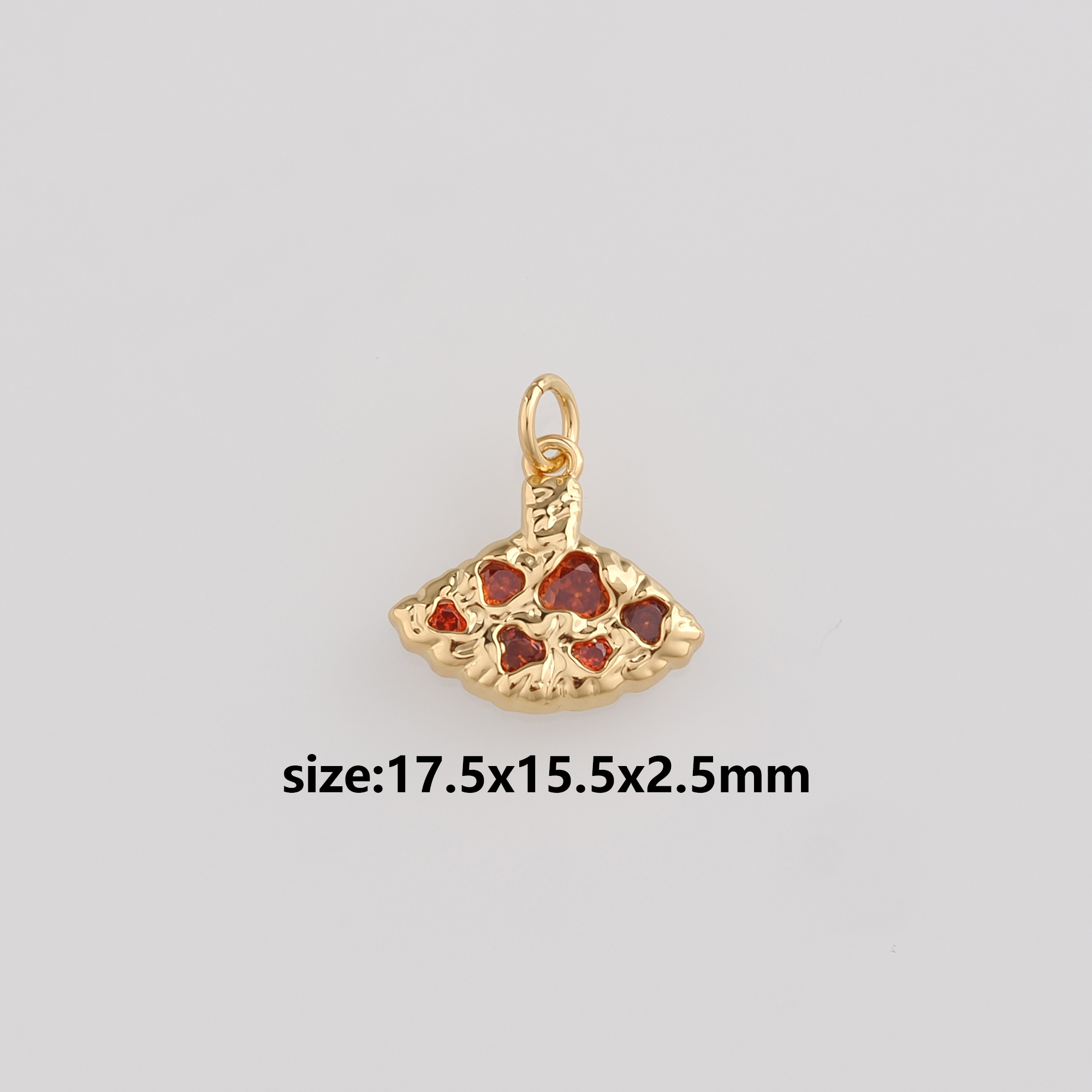 18K Gold Filled Shell Pendant,CZ Ocean Shell Charm Earrings Necklace for DIY Jewelry Making Supply