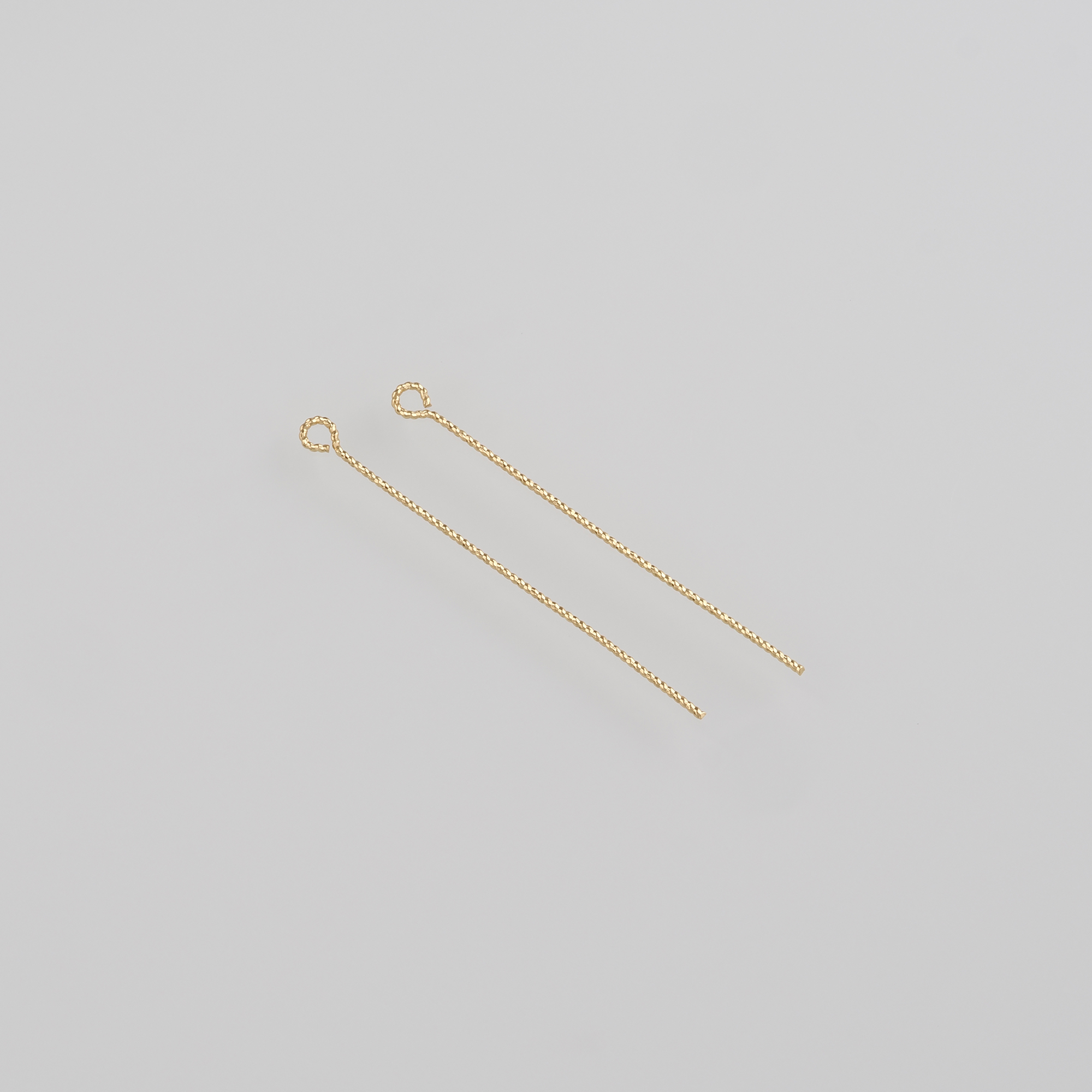 5pcs 18K Gold Filled Head Pins,Gold Needle Charm Earrings Necklace for DIY Jewelry Making Supply