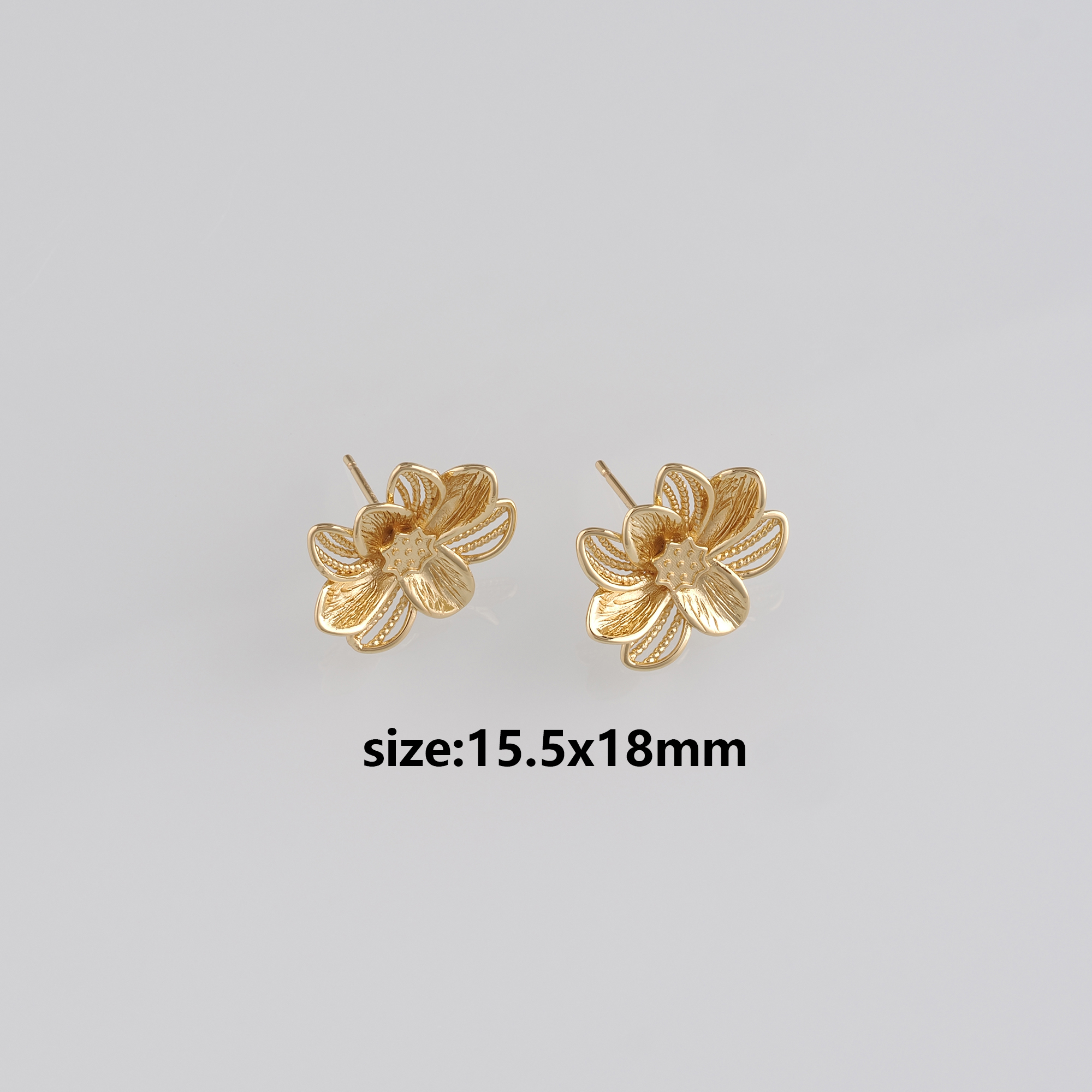 Lotus Stud Earrings,18K Gold Filled Flower Earrings,Dainty Earrings,Minimalist Earring,Gift for Wife