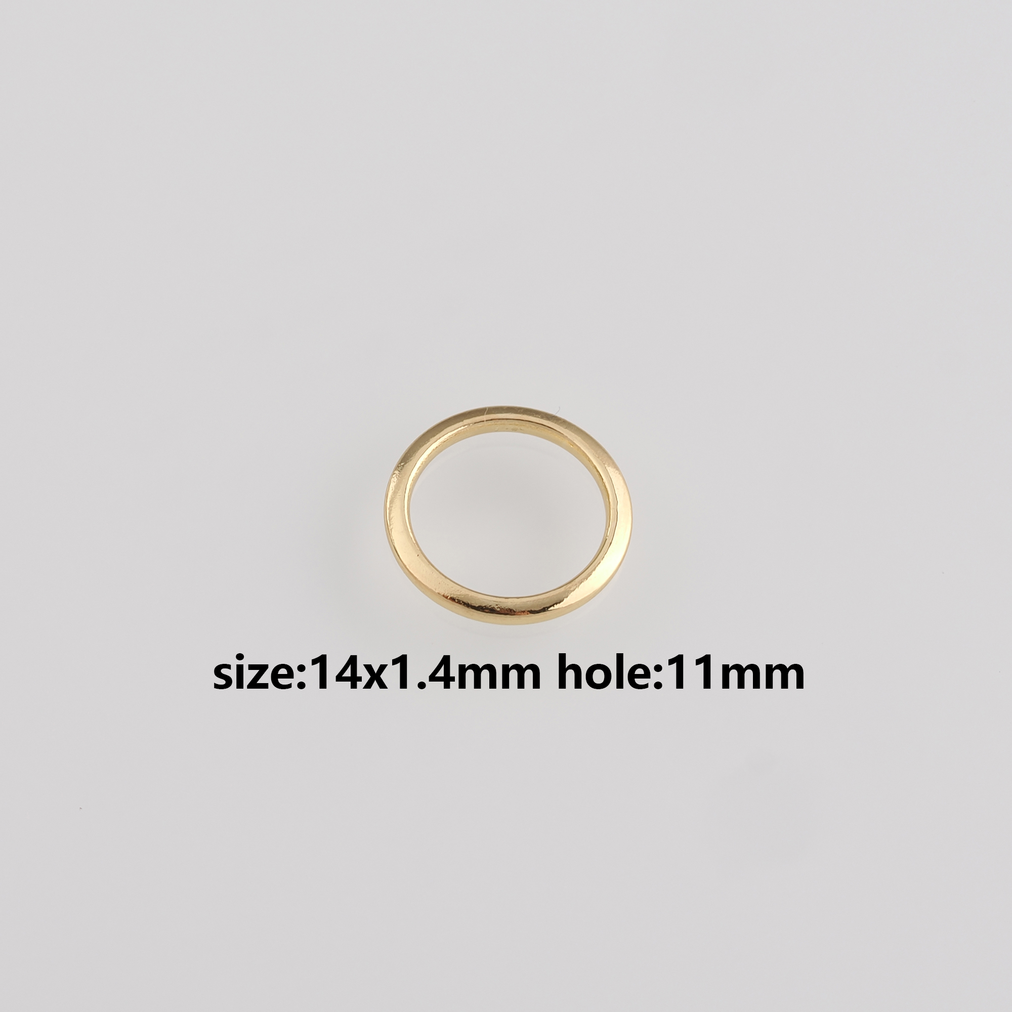 5pcs 18K Gold Filled Jump Rings,Dainty O Shaped Jump Rings Bulk,Gold Closed Rings for DIY Jewelry Making Supply Findings