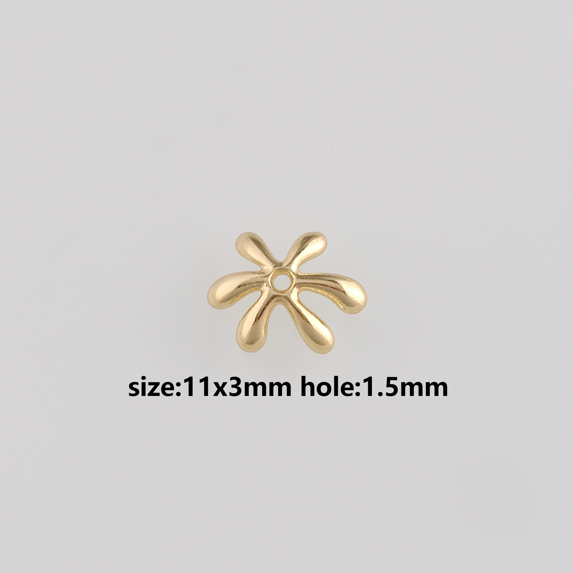 18K Gold Filled Flower Bead Caps,Flower Bead Caps for Bracelet Jewelry Necklace Making Supply