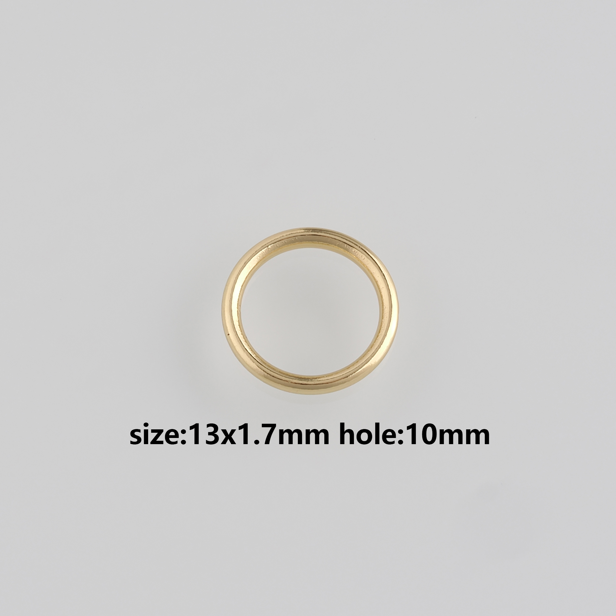 5pcs 18K Gold Filled Jump Rings,Dainty O Shaped Jump Rings Bulk,Gold Closed Rings for DIY Jewelry Making Supply Findings