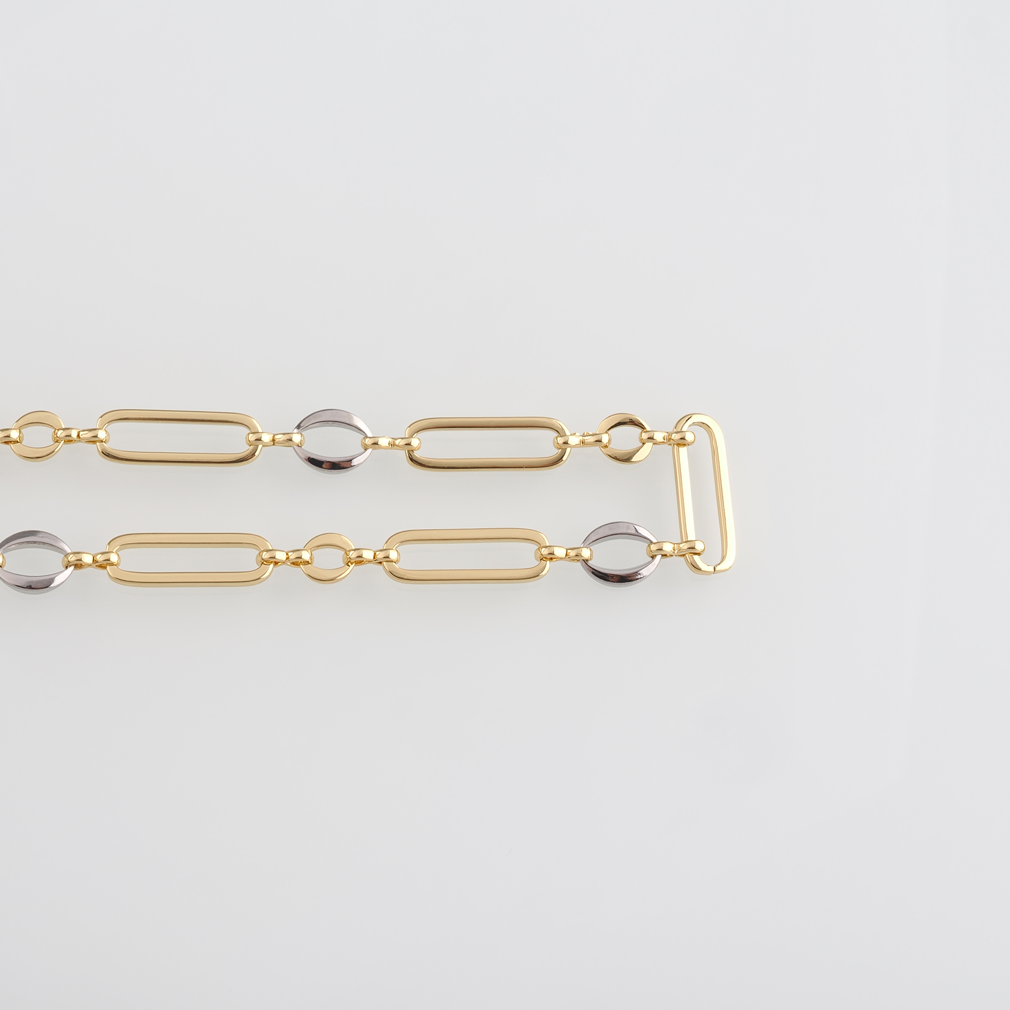 18K Gold Filled Paper Clip Link Necklace,Cable Chain,Minimalist Necklace,Paper Clip Chain Necklace,Adjustable Necklace