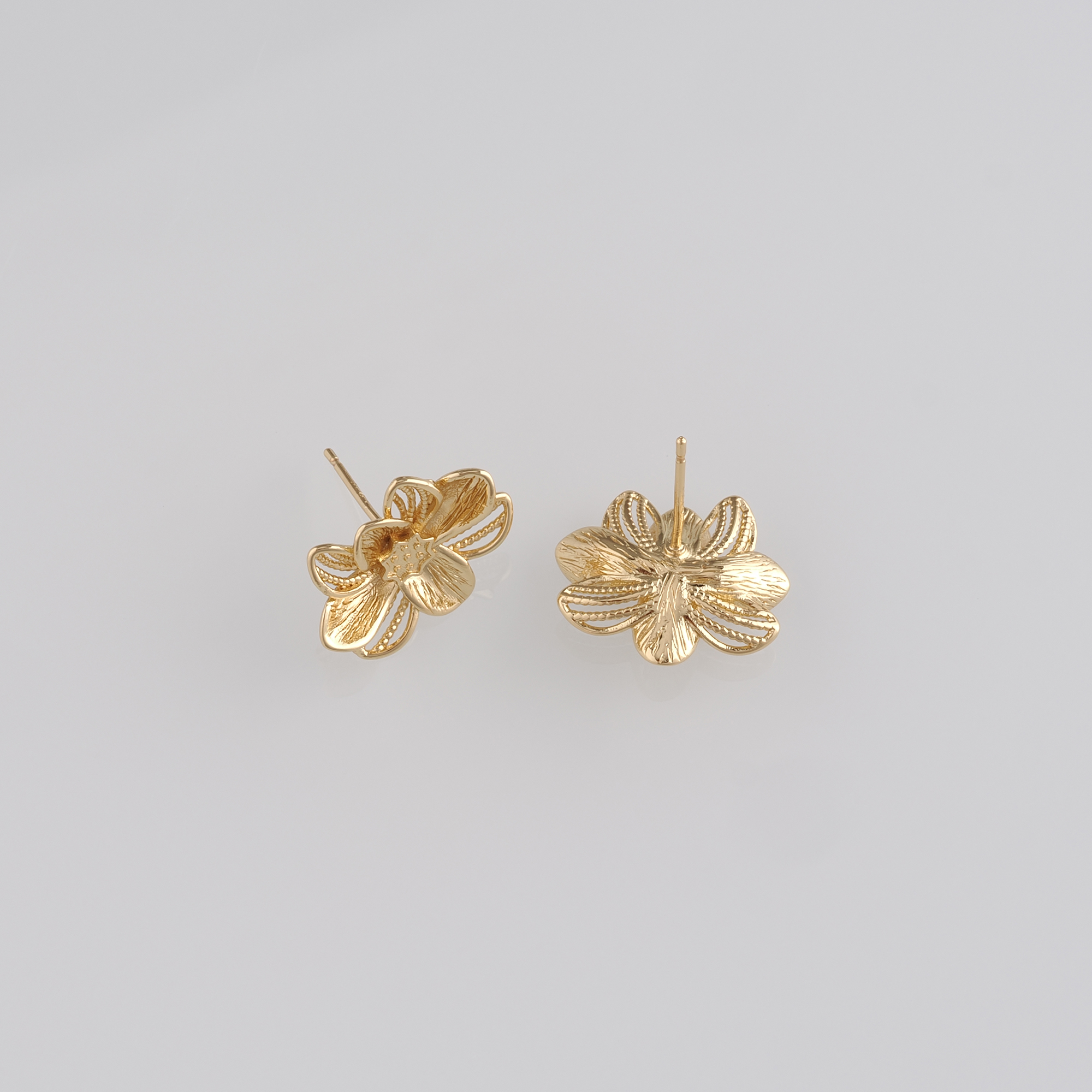 Lotus Stud Earrings,18K Gold Filled Flower Earrings,Dainty Earrings,Minimalist Earring,Gift for Wife