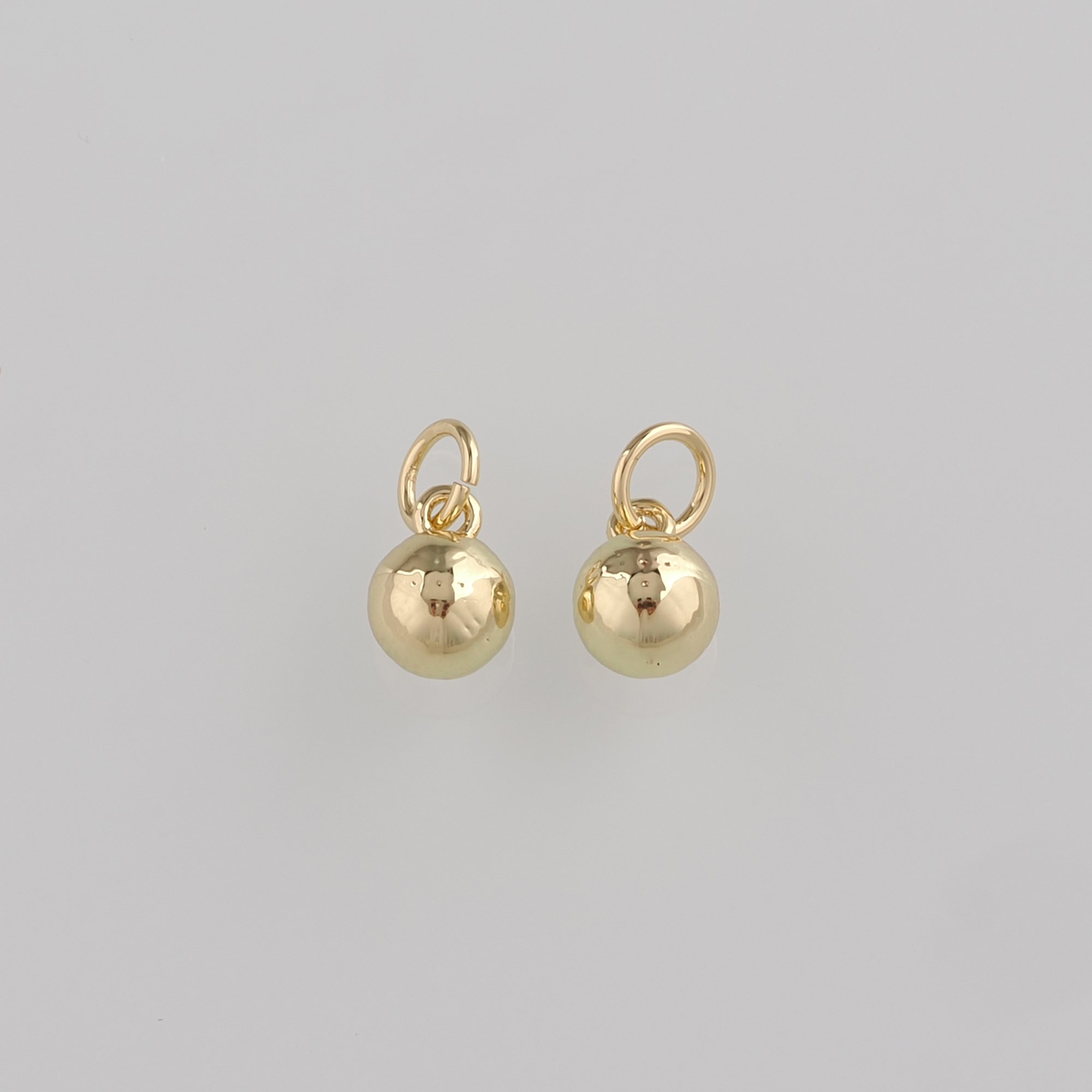 18K Gold Filled Basketball Pendant,Basketball Charm Earrings Necklace for DIY Jewelry Making Supply