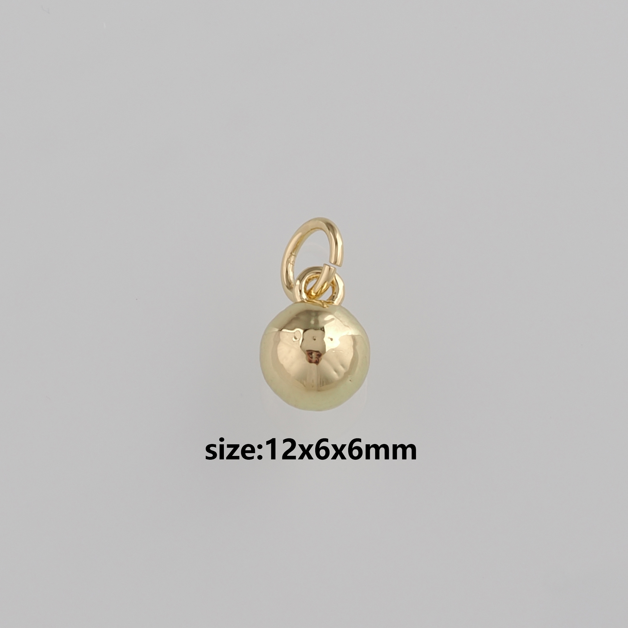 18K Gold Filled Basketball Pendant,Basketball Charm Earrings Necklace for DIY Jewelry Making Supply