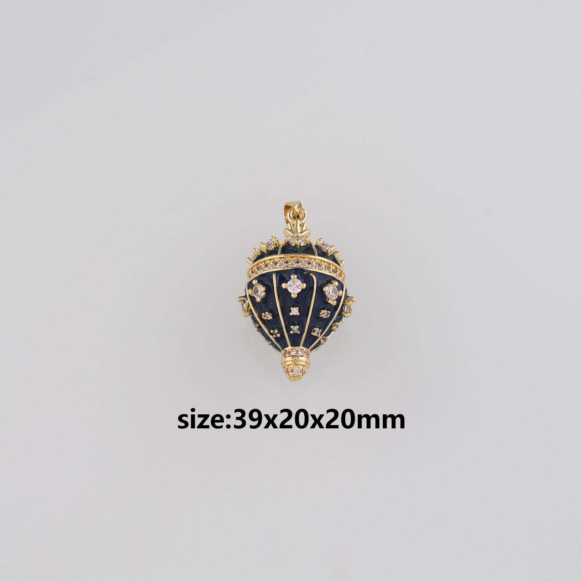 18K Gold Filled Hot Air Balloon Pendant,Enamel Hot Air Balloon Charm Earrings Necklace for DIY Jewelry Making Supply