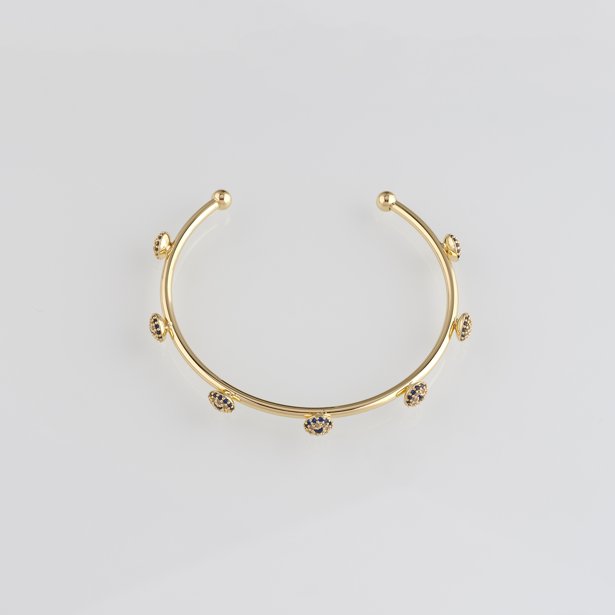 18K Gold Filled Evil Eye Bangle,Dainty Bracelet,Minimalist Bracelet,Cuff Bangle Bracelet For Women,Everyday Bracelet,Gift for Her